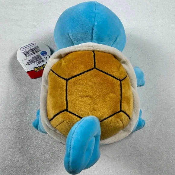 Pokemon Squirtle Plush WCT Wicked Cool Toys Blue Sleeping Stuffed Animal NWT - Picture 1 of 8